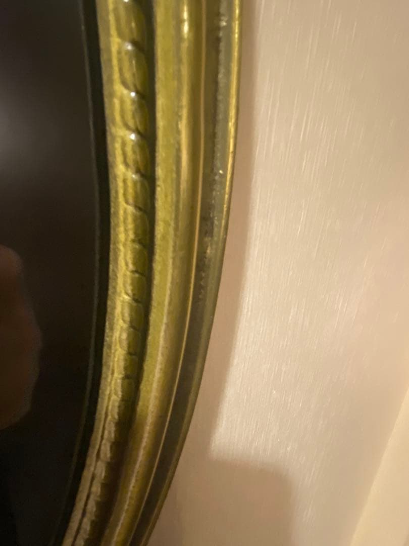 アンティーク風　壁掛けミラー　インテリア　　フレンチシャビー　宮殿　used