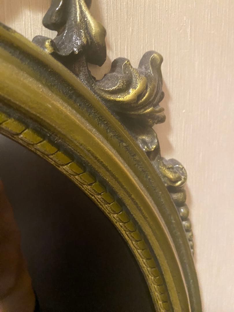 アンティーク風　壁掛けミラー　インテリア　　フレンチシャビー　宮殿　used