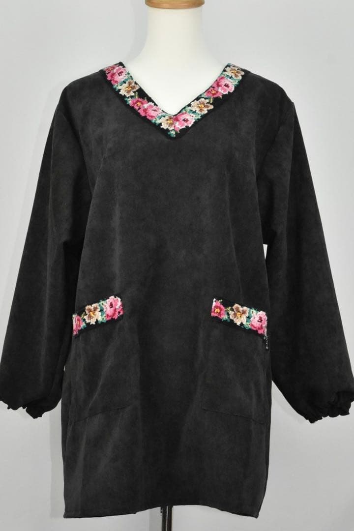 シェニールテープ付き割烹着 おしゃれ かわいい フェイラー風 - メルカリ