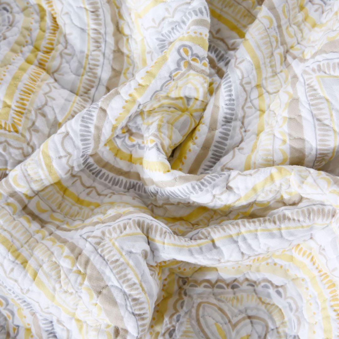 キルトベッドカバー3点セット綿マルチカバー キルティング 839