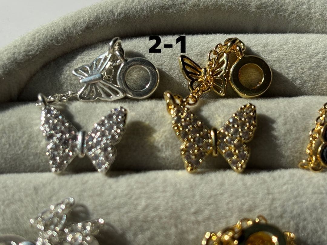 チェーン付ロンデル　パーツ　シルバー　ゴールド　ブラック　ハンドメイド　ばら売り