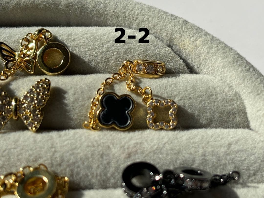 チェーン付ロンデル　パーツ　シルバー　ゴールド　ブラック　ハンドメイド　ばら売り