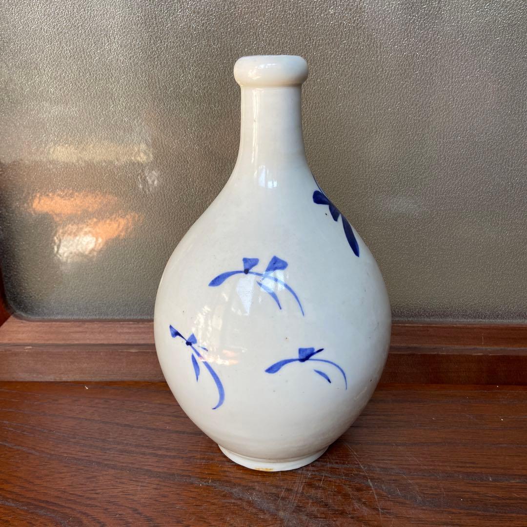 古伊万里染付牡丹図徳利 - メルカリ