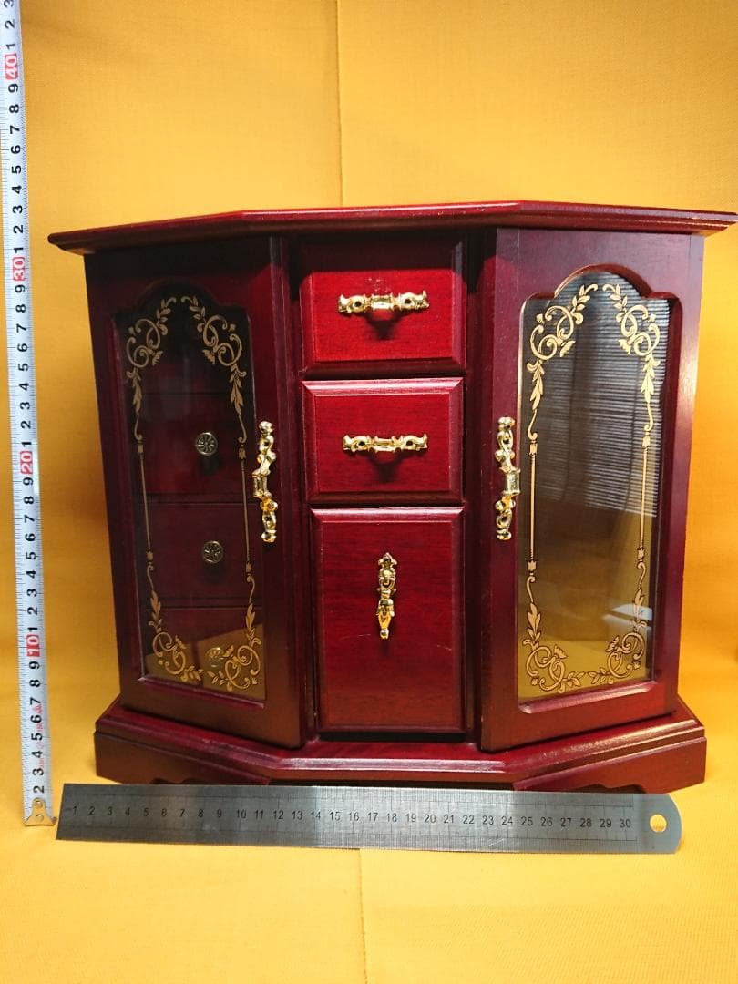 【美品】アクセサリーケース　置物　インテリア　工芸品　美術品　A2938