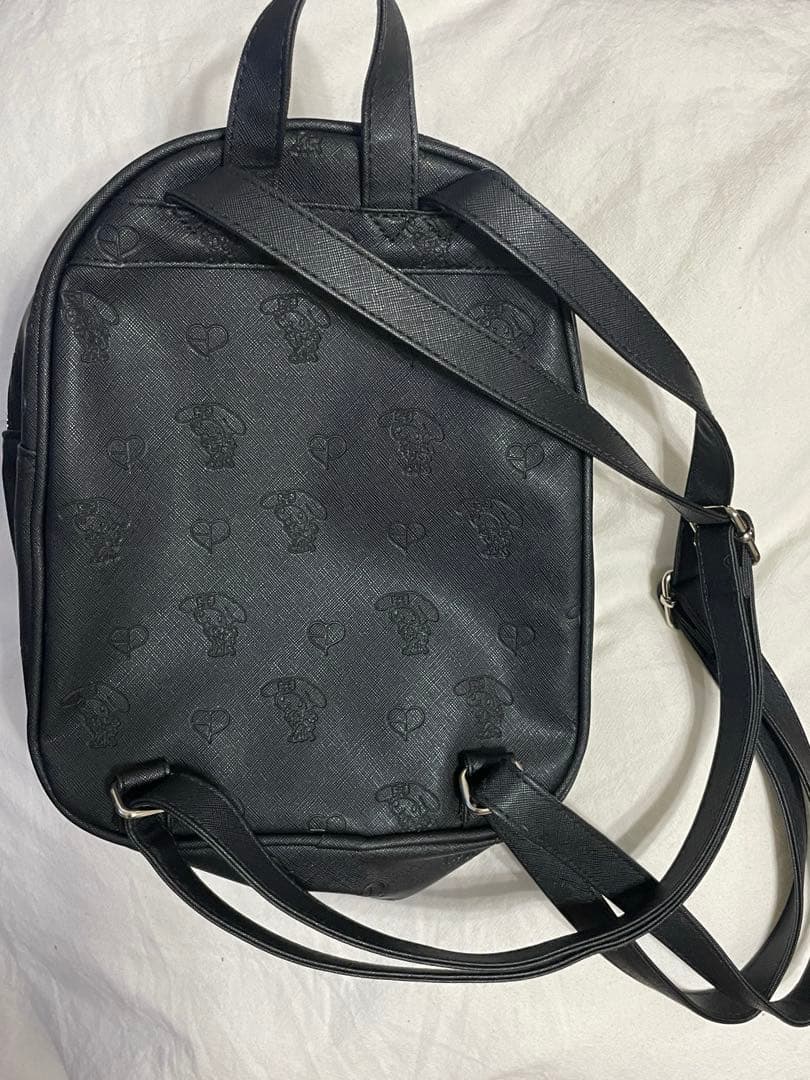 BLACKPINK】MYMELODY マイメロ ミニバックパック 黒 - メルカリ