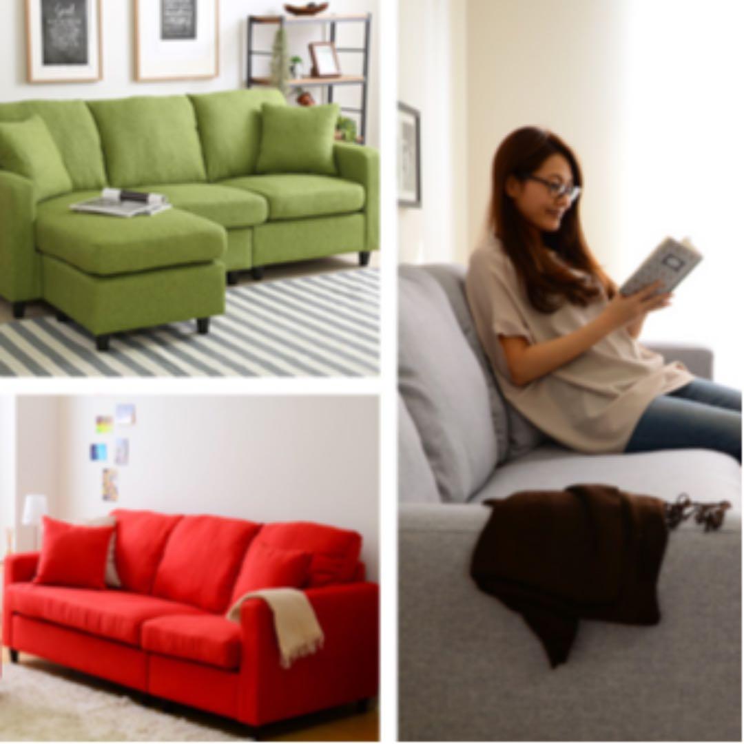 《送料無料》　UNION 3人掛けソファー