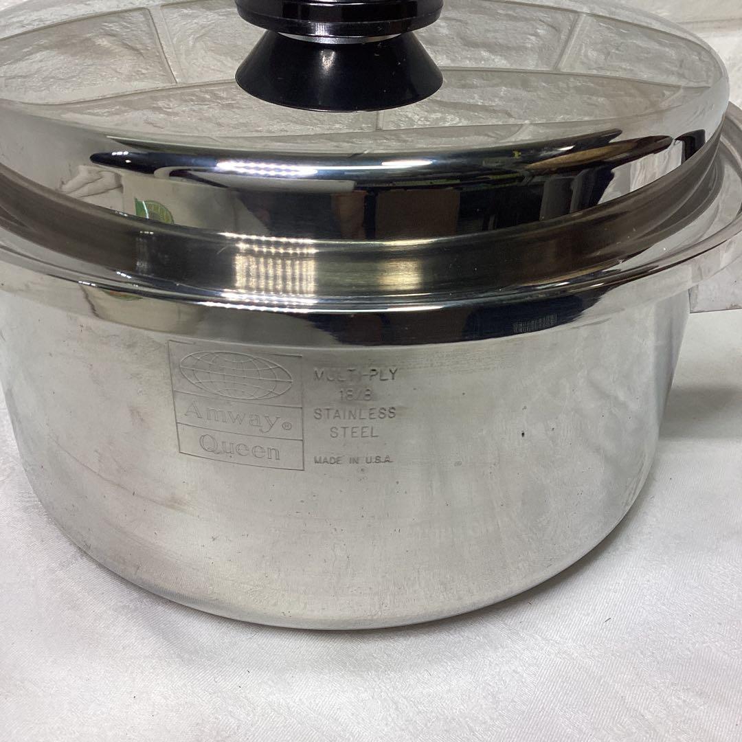 S4　未使用品　アムウェイ　Queen 鍋　片手鍋　18/8　直径21ｃｍ