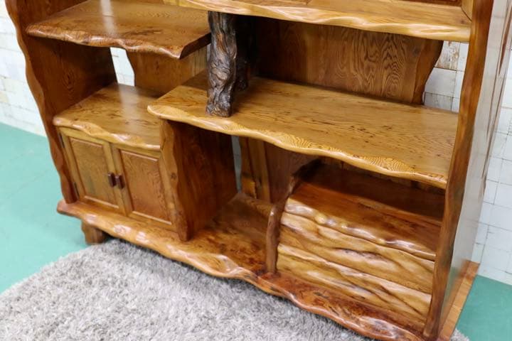 GMFO11○世界遺産屋久杉 最高級 茶棚 飾り棚 キャビネット サイドボード