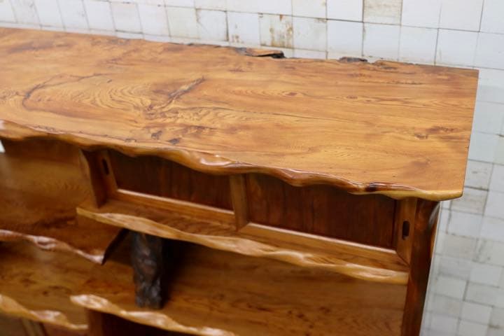 GMFO11○世界遺産屋久杉 最高級 茶棚 飾り棚 キャビネット サイドボード