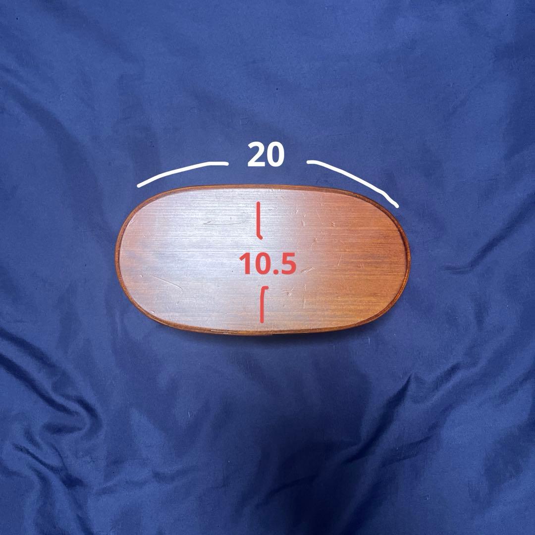 ぬし熊　わっぱ弁当　摺り漆塗り　小判型弁当箱