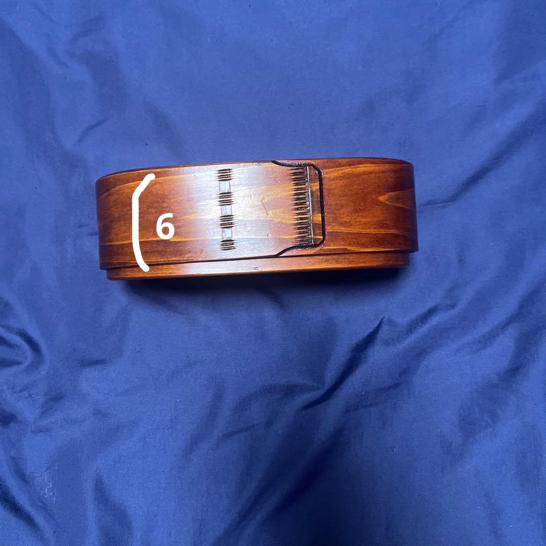 ぬし熊　わっぱ弁当　摺り漆塗り　小判型弁当箱