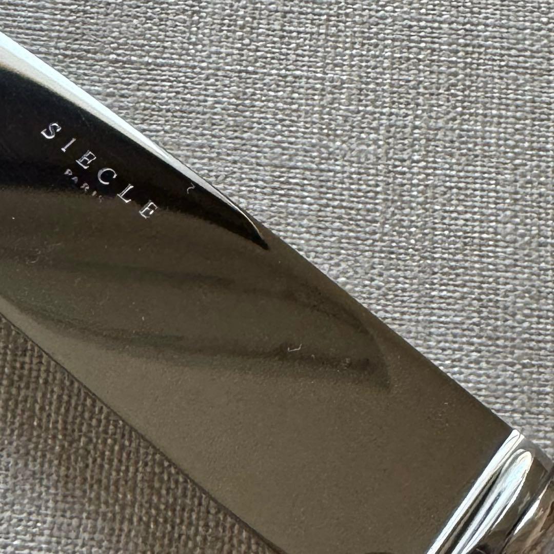 フランス Siecle シエクル テーブルナイフ SABA シルバープレート