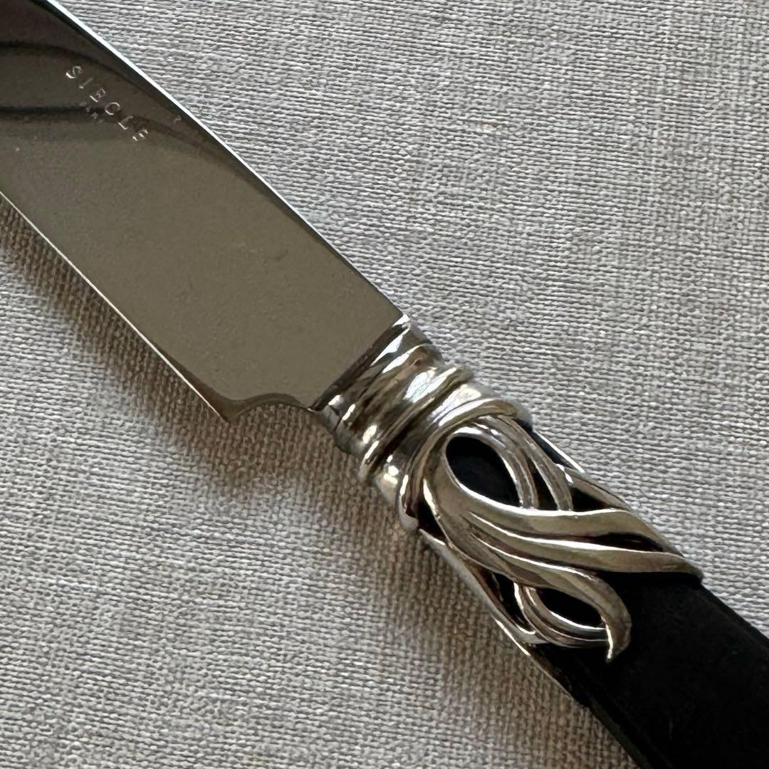 フランス Siecle シエクル テーブルナイフ SABA シルバープレート