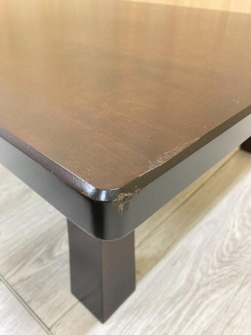 北海道民芸家具　折り畳み　座卓　センターテーブル　樺材　カバ材