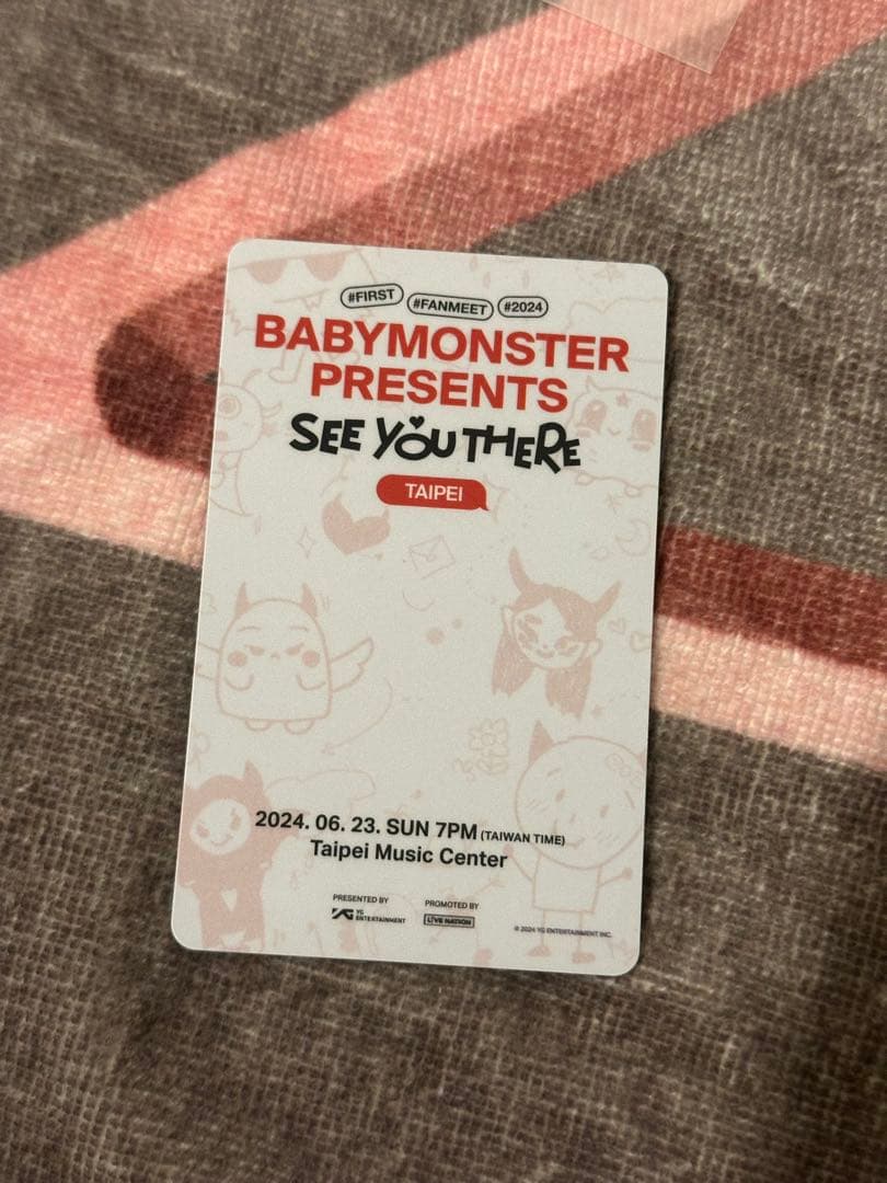 BABYMONSTER アサ　台湾 台北 ペンミ VIP 入場者　限定