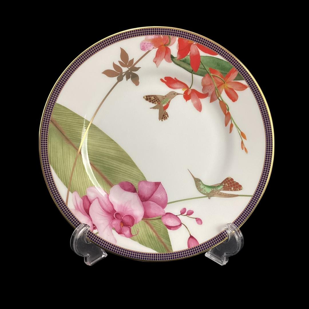 定価5万【未使用】ウェッジウッド ハミングバード 20cmプレート ハチドリ 皿
