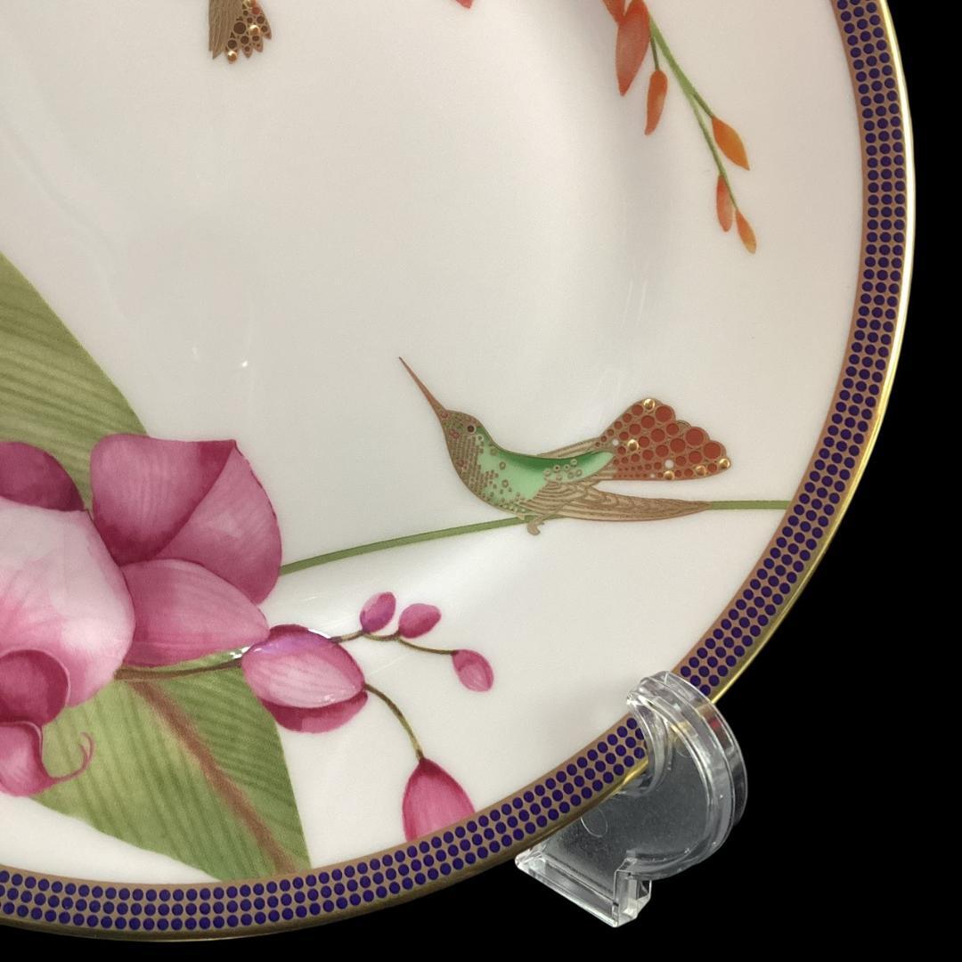 定価5万【未使用】ウェッジウッド ハミングバード 20cmプレート ハチドリ 皿