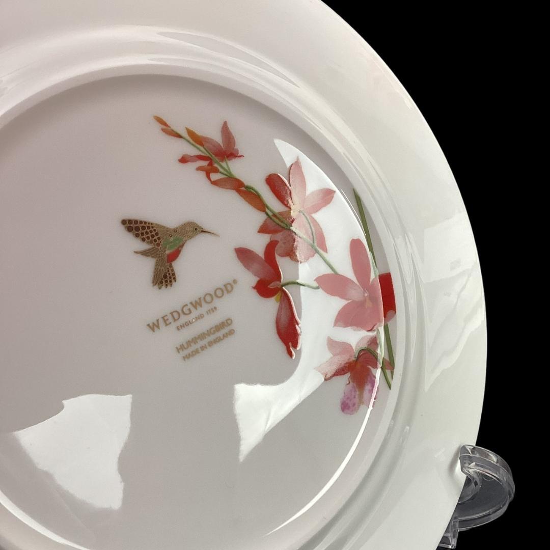 定価5万【未使用】ウェッジウッド ハミングバード 20cmプレート ハチドリ 皿