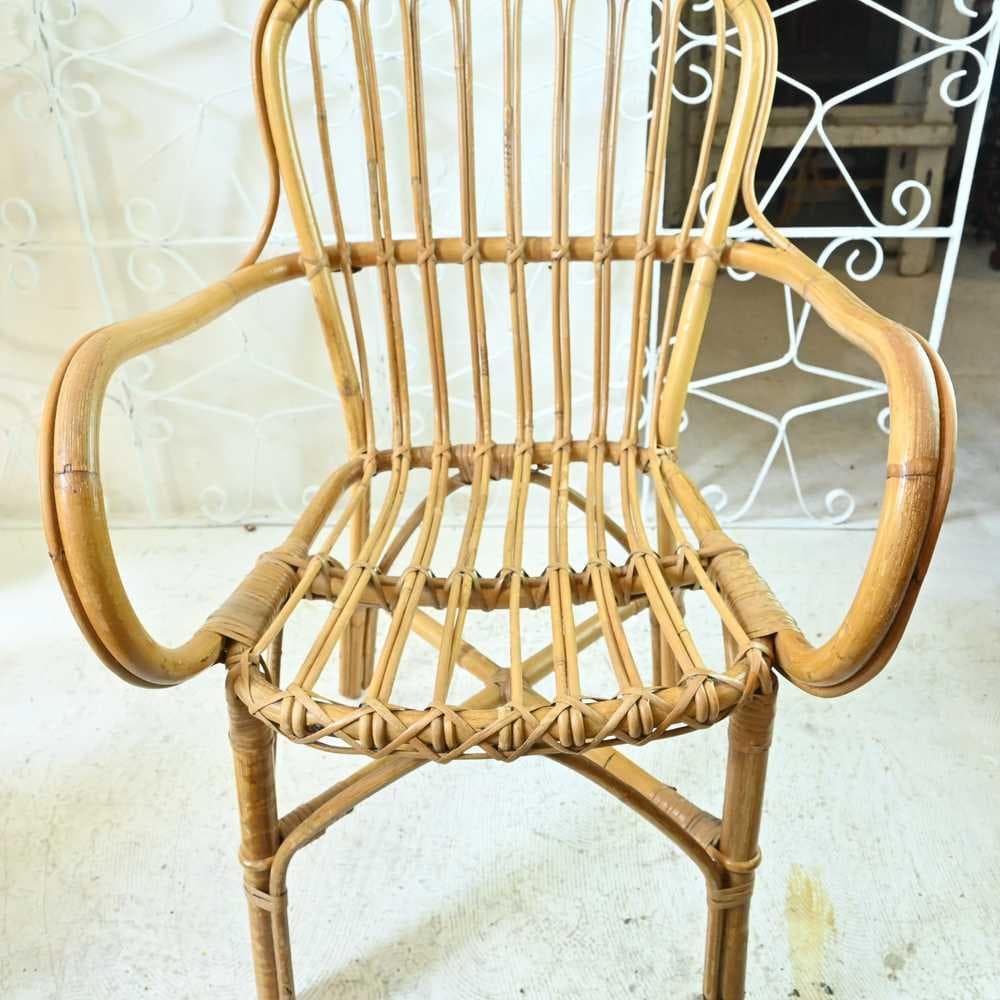L3705-292 英国アンティーク バンブーチェア 一人掛けソファ アーム付き
