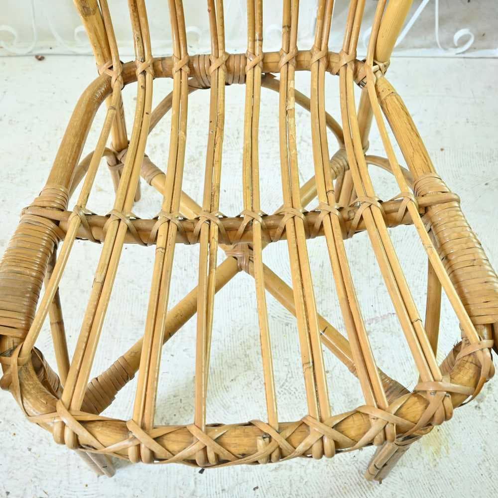 L3705-292 英国アンティーク バンブーチェア 一人掛けソファ アーム付き