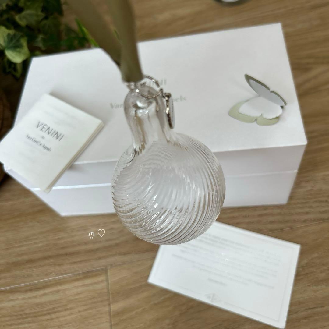ヴァンクリーフ&アーペル　ノベルティVENINIガラス製オーナメント2個組ギフト