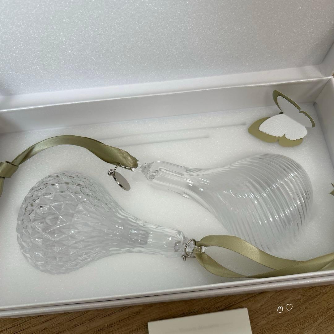 ヴァンクリーフ&アーペル　ノベルティVENINIガラス製オーナメント2個組ギフト