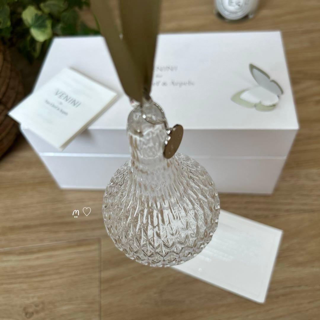ヴァンクリーフ&アーペル　ノベルティVENINIガラス製オーナメント2個組ギフト