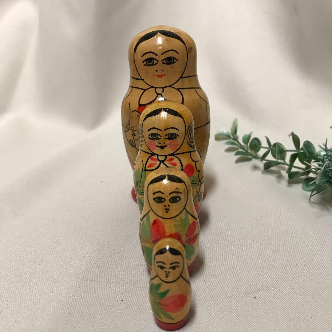 旧ソビエト連邦 USSR マトリョーシカ 4体 ロシア - メルカリ