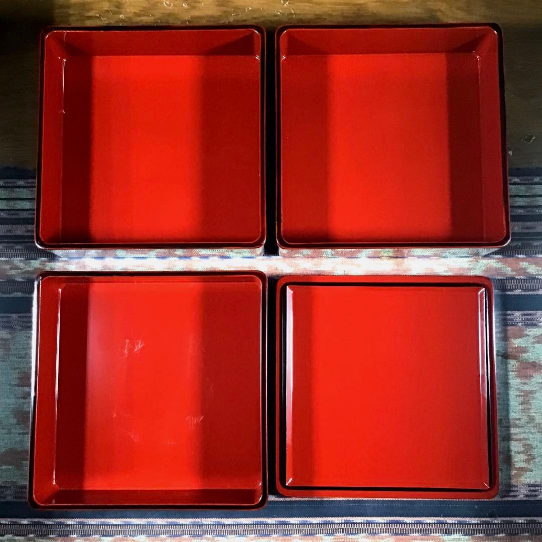 『メルうー特価』　越前塗　三段重