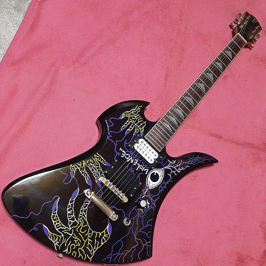 良・美・レア品】謎の手・ペイント。hideモデル。MGモッキンバード