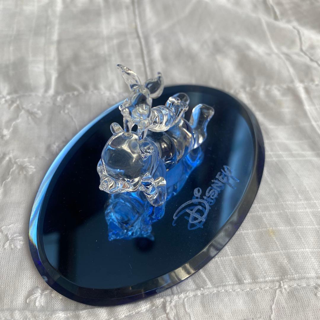 ディズニー プーさん ピグレット ガラス 置物 - メルカリ