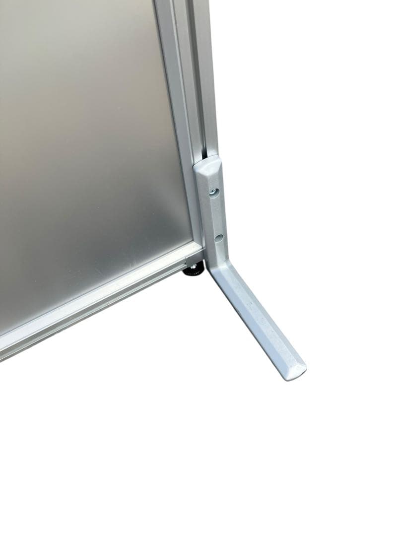 【美品】パーテーション 2枚セット アルミ オフィス 衝立 間仕切り 目隠し