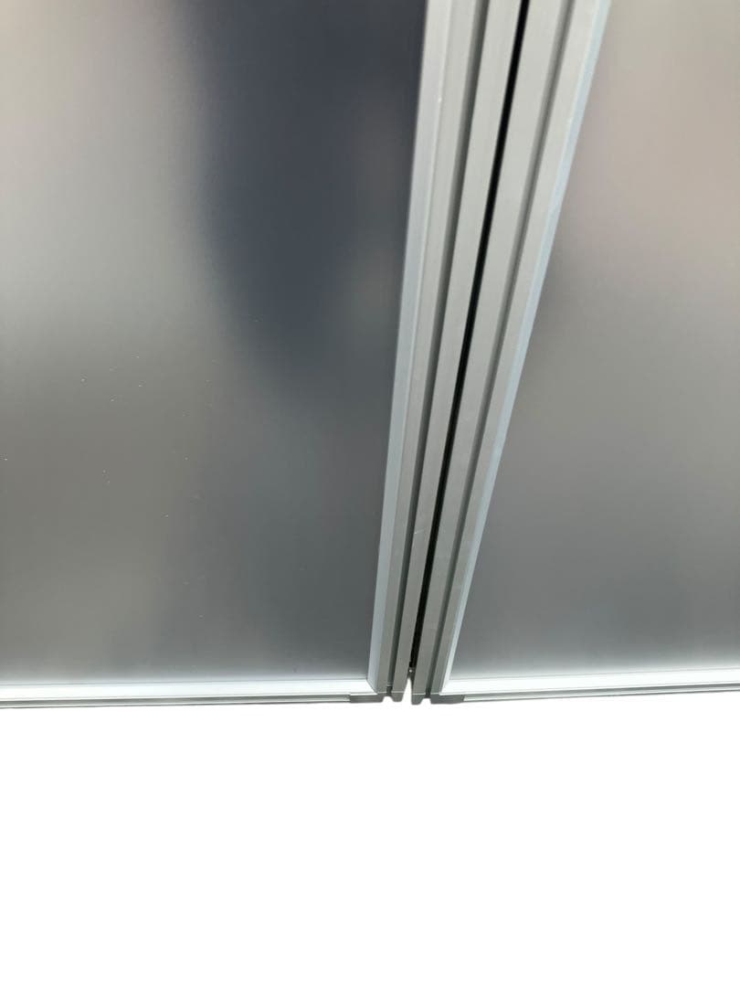 【美品】パーテーション 2枚セット アルミ オフィス 衝立 間仕切り 目隠し