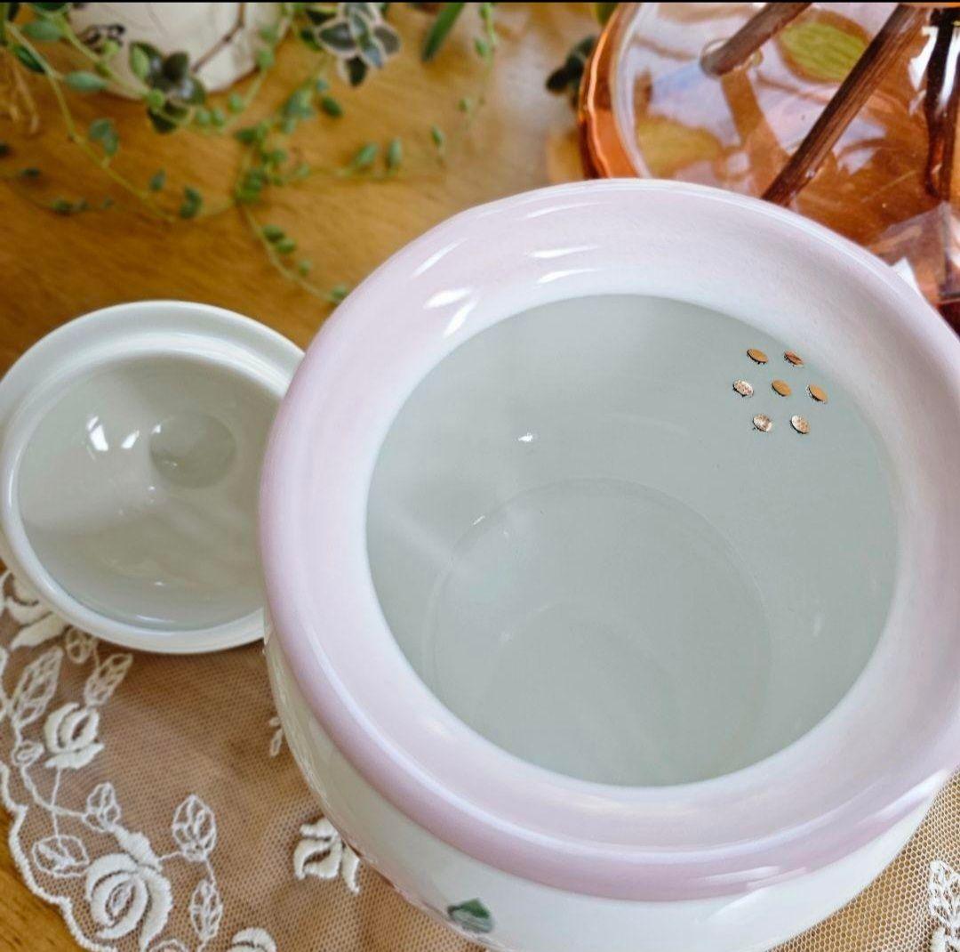 イマン imane プリンセスローズ ガーリックポット ホーロー アロマポット