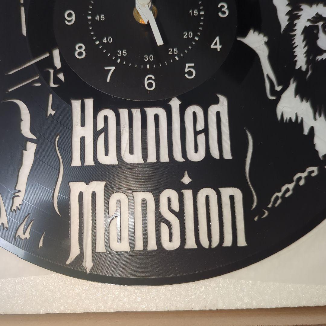 ホーンテッドマンション　ビニール　レコード　壁時計　掛け時計　時計　壁掛け時計