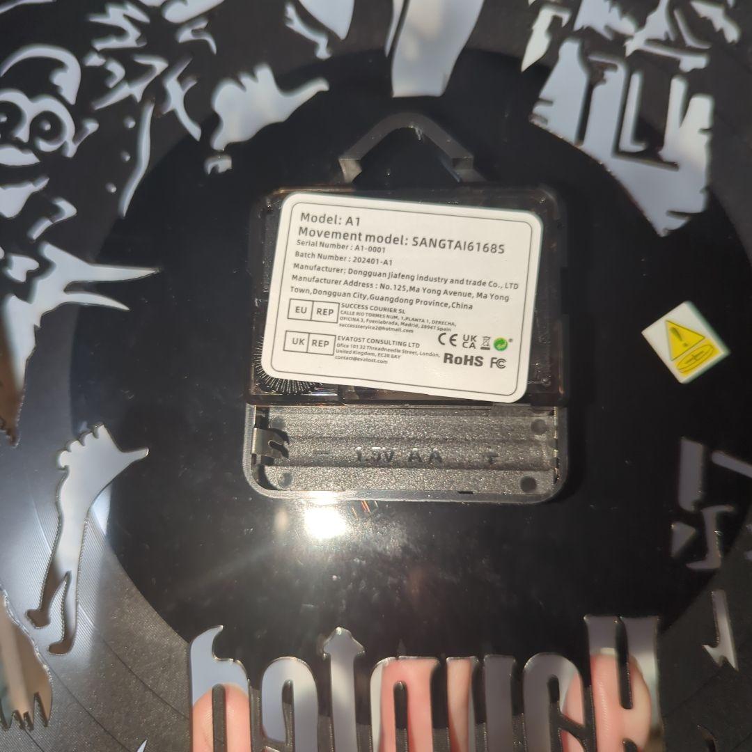 ホーンテッドマンション　ビニール　レコード　壁時計　掛け時計　時計　壁掛け時計