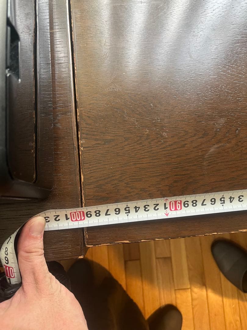 カリモク　ドマーニ　ダークブラウン木製4段タンス