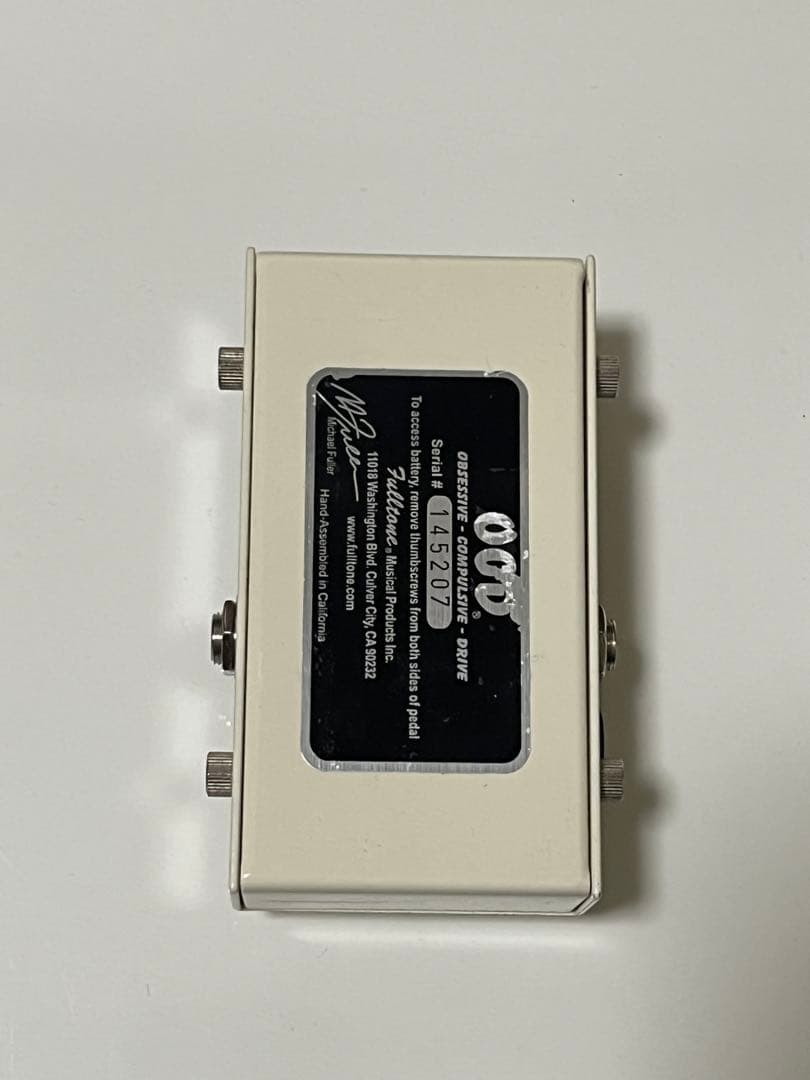 Fulltone OCD Ver1.7 フルトーンオーバードライブ エフェクター