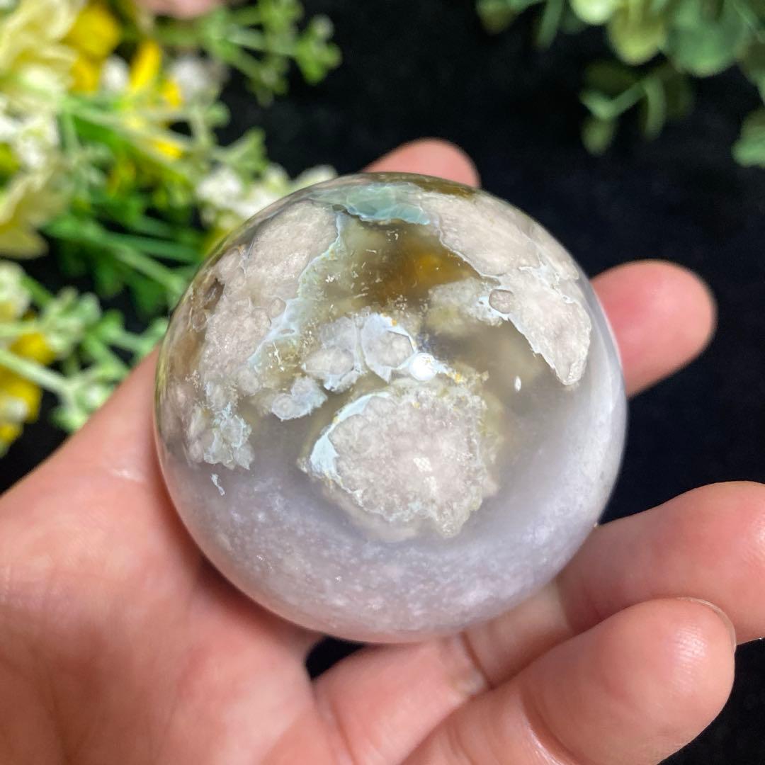 グリーン桜瑪瑙with夜桜 スフィア ④