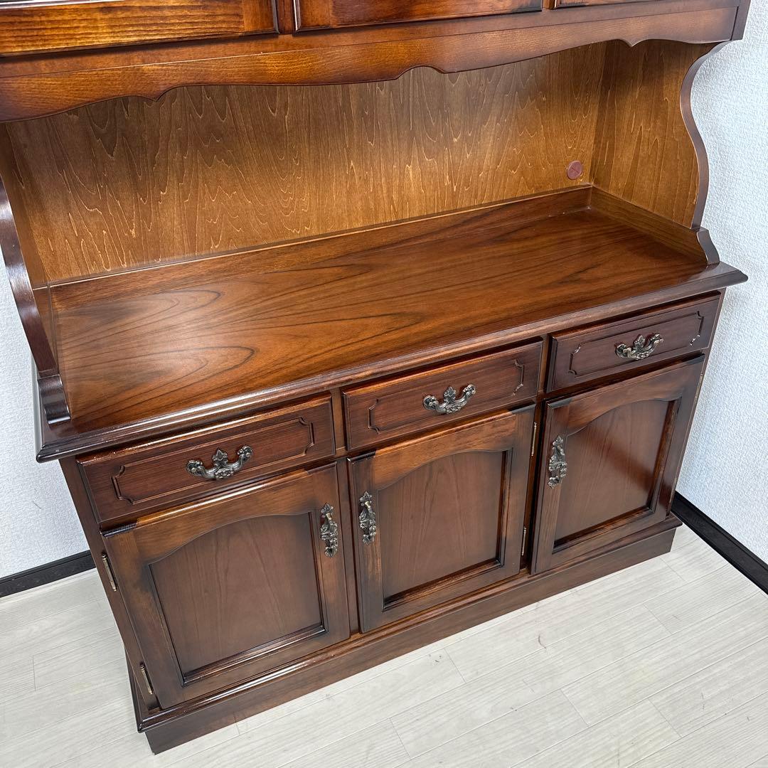 カリモク コロニアル カップボード 食器棚 ガラスキャビネット i1※