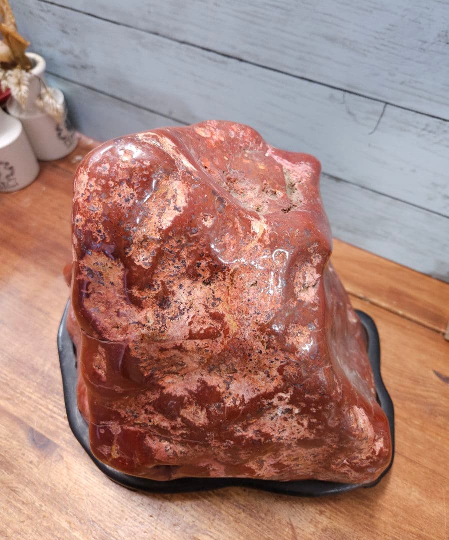 約12kg 赤玉石 赤石 碧玉 ジャスパー 佐渡赤玉石 原石 鑑賞石 天然石