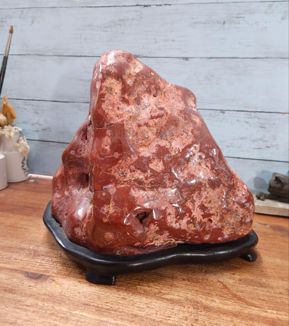 約12kg 赤玉石 赤石 碧玉 ジャスパー 佐渡赤玉石 原石 鑑賞石 天然石