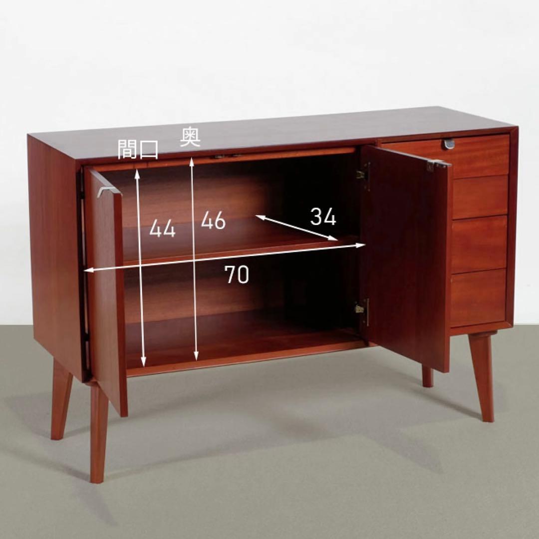 M 新品 北欧 キャビネット リビングボード 収納 本棚