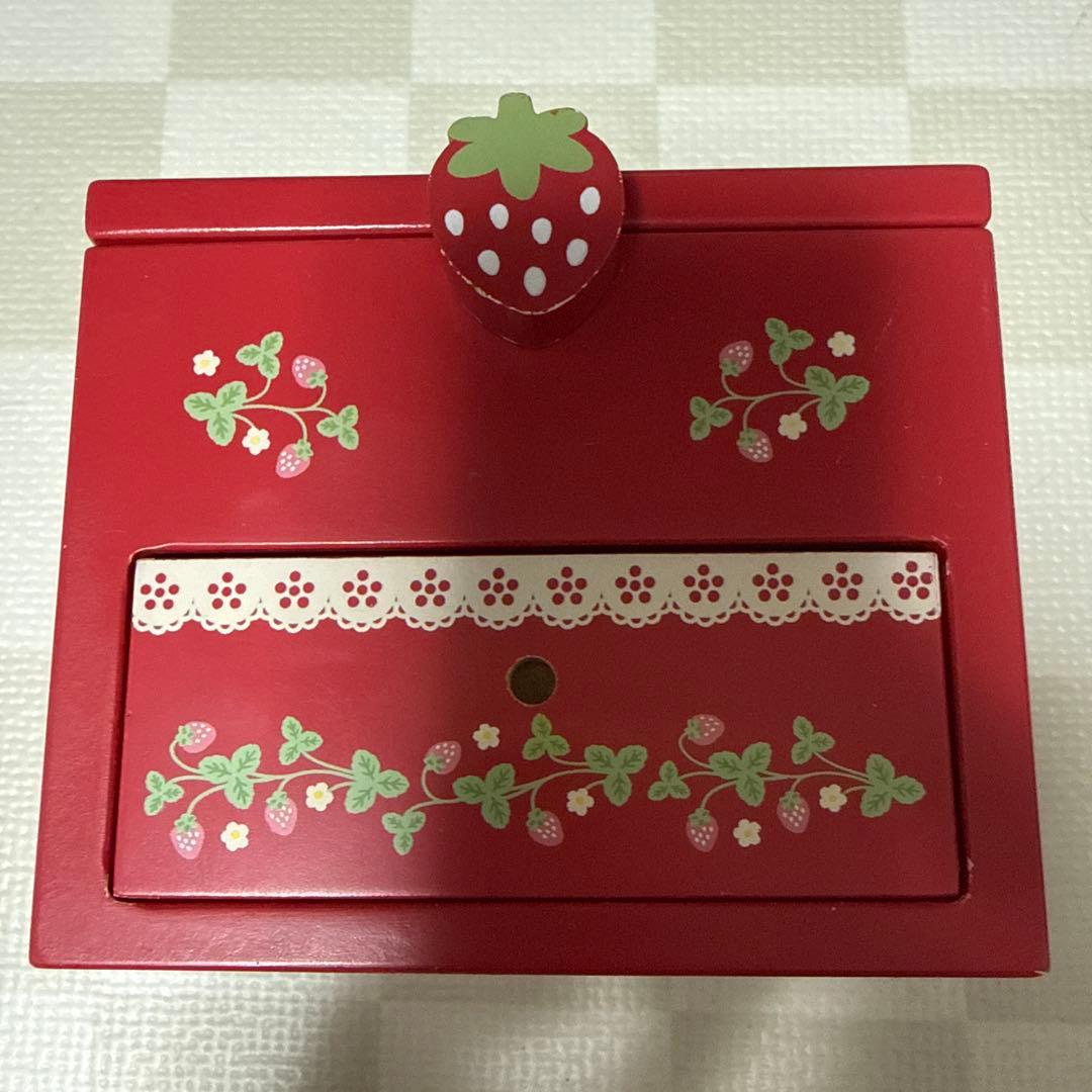 ジュエリーボックス マザーガーデン いちご レッド ギンガムチェック