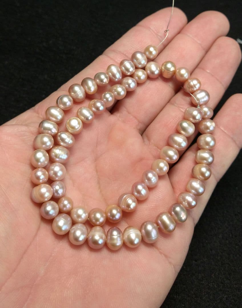 淡水パール《桜ピンク》連材《３本セット》