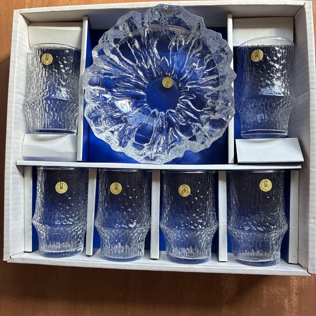 HOYAクリスタル グラス6個と灰皿1個 セット - メルカリ