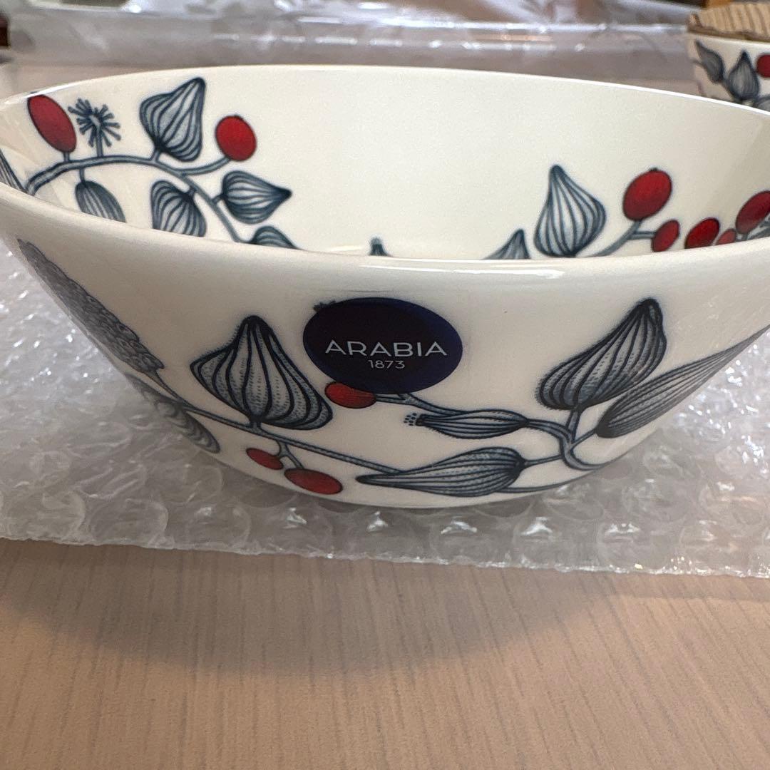 新品未使用☆ARABIA Runo ボウル 13cm フロストベリー