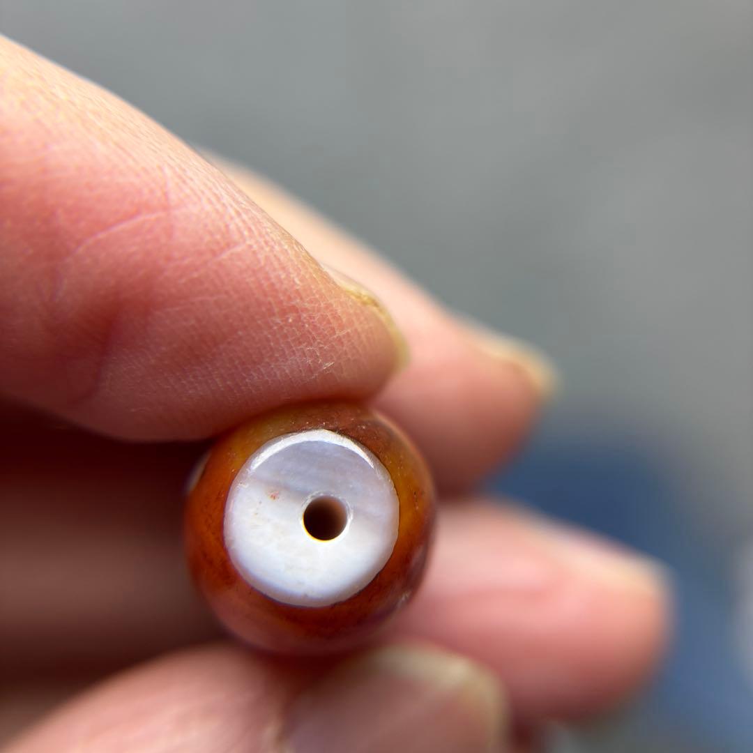 あずきちゃん瑪瑙　九紫離火天珠　1-64