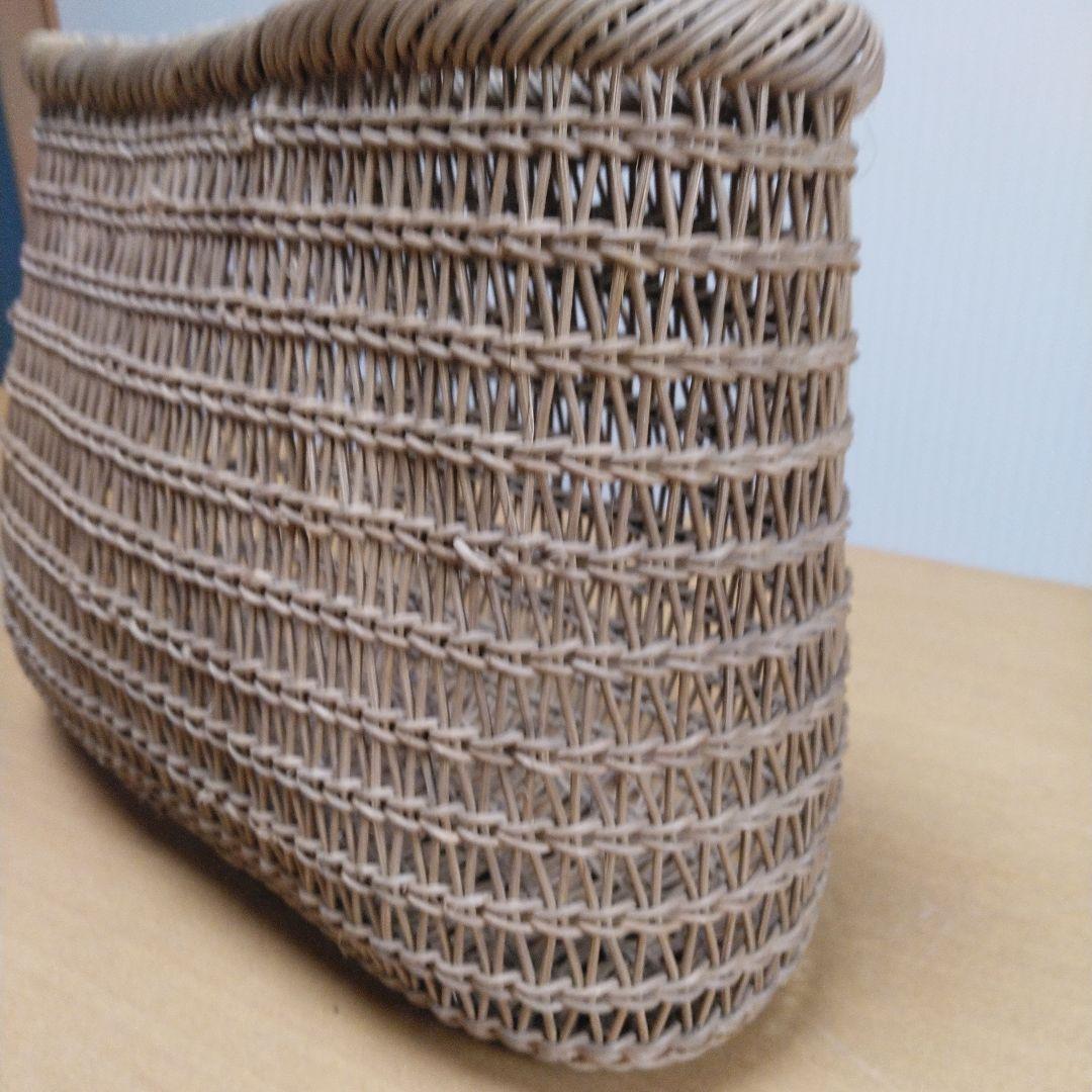 むきあけびかご　あけびづる　 つる編みかご