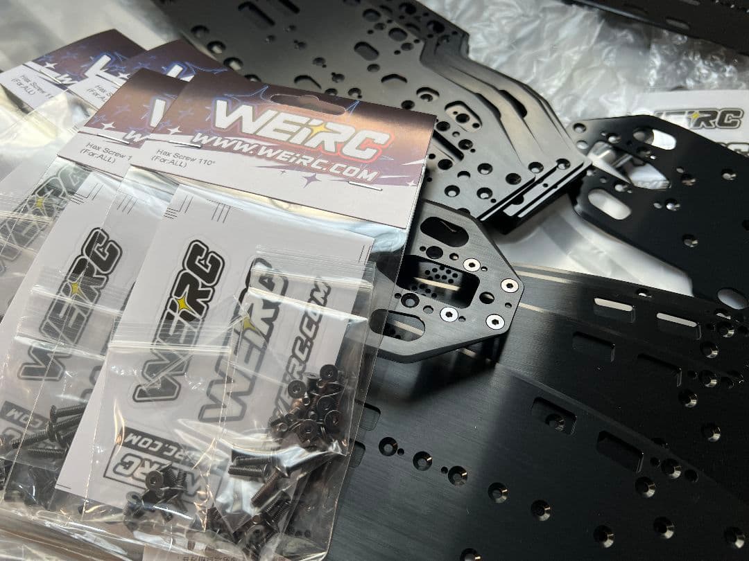 タミヤTRF421 1.5mm アルミシャーシ+ネジセット(3/18以降発送)